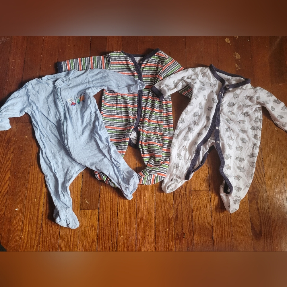 Cozy Kids One Piece Set - Blue, Striped, and White